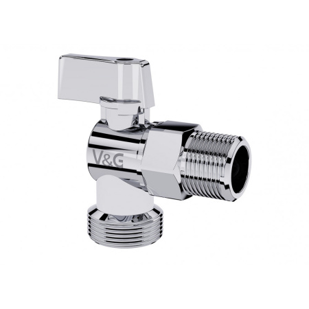 Кран угловой 1/2" х 3/4" шаровый V&G