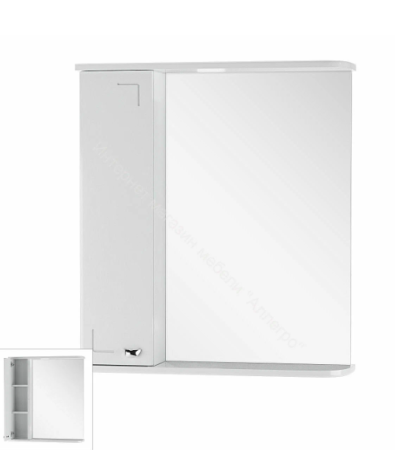 Шкаф зеркальный Домино Классик 60 левый 135898