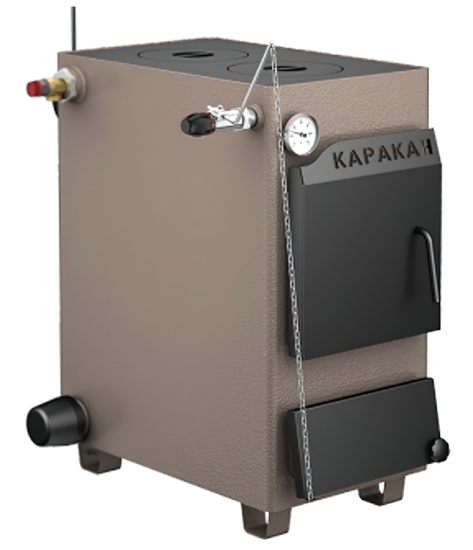 Котел твердотопливный Каракан-14 ТПЭ-3 (с плитой, разъем под электр. тэн)