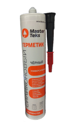 Герметик силикон MasterTeks ProfiMaster 290мл универсальный черный 2913