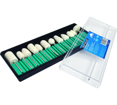 Набор насадок полировальных для гравера 12шт Vertextools