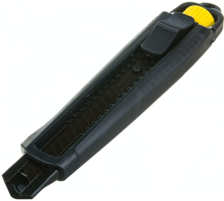 Нож Hanskonner 18мм,  доп.фиксир.винт лезвие SK2 0,7мм HK1076-08-01