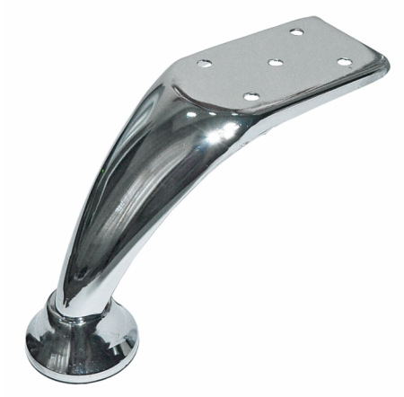 Опора гнутая 110мм хром 6758