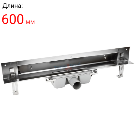 Трап сливной щелевой(монтаж в стену),70*600 с комб.затвором нерж.