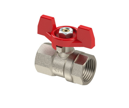 Кран шаровый RTP 1" г/ш бабочка PN25