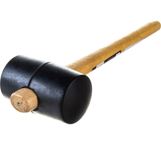 Киянка Ultima, деревянная рукоятка, 450 г, черная резина (1 уп-12 шт,1 кор-36 шт)