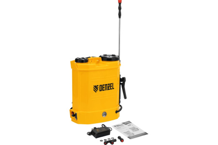 Опрыскиватель ранцевый аккумуляторный D-12LA, 12 л, 12 В, 8 Ач// Denzel 64788