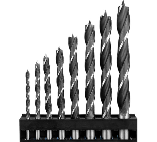 Набор сверл по дереву (3-3.5-4-4.5-5-5.5-6 мм) Vertextools