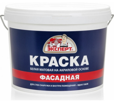 Краска ВД Эксперт фасадная 14кг -30гр. 9034/10849