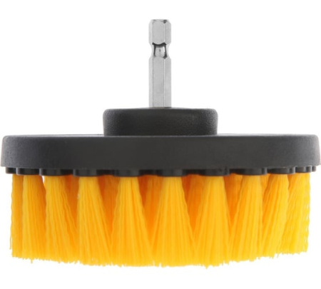 Щетка на шуруповерт "ТУНДРА" d.100мм высота 25мм 6-гранный хвостовик 9022474
