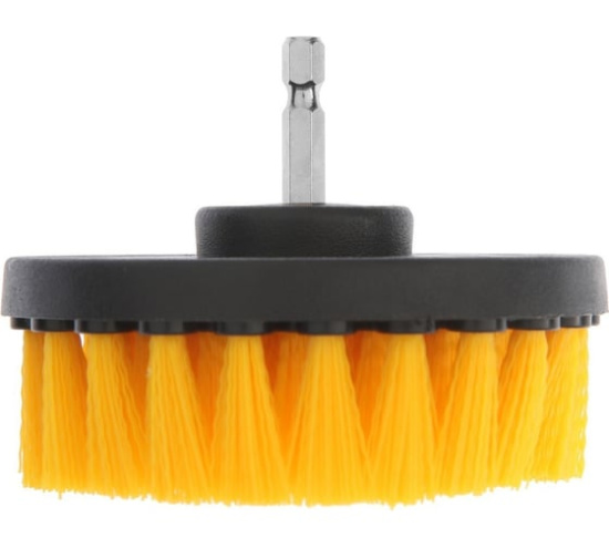 Щетка на шуруповерт "ТУНДРА" d.100мм высота 25мм 6-гранный хвостовик 9022474