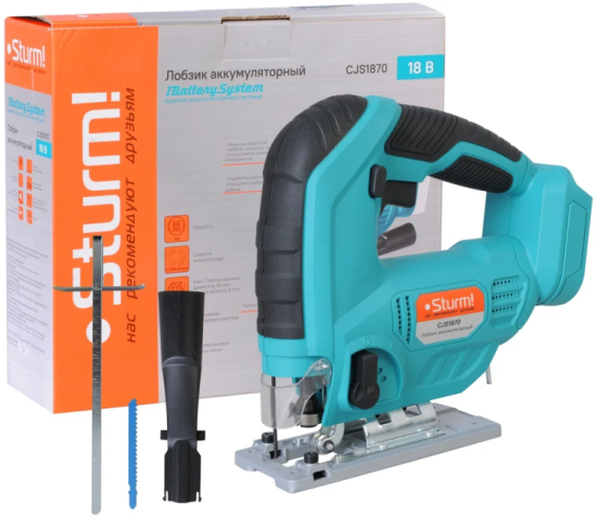 Лобзик аккум. Sturm CJS1870 18В, (без АКБ и ЗУ)