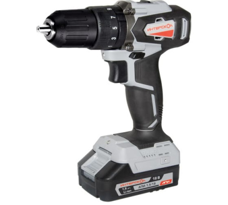 Дрель-шуруповерт аккум. ИНТЕРСКОЛ ДАУ-13/18ВК