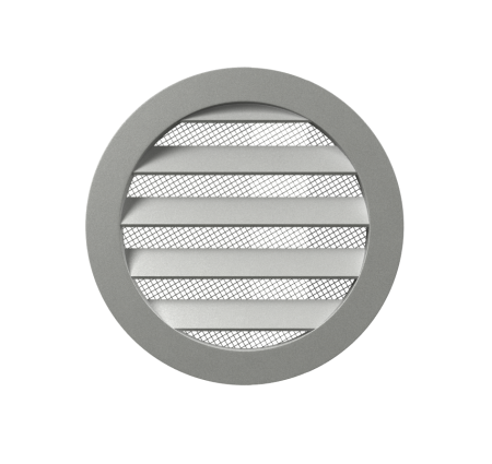 Решетка круглая D125 алюмин. с фланцем D100 10РКМ
