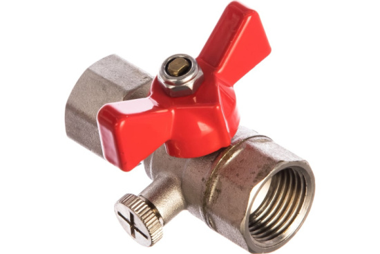 Кран шаровый для подключения манометра 1/2" Valtec
