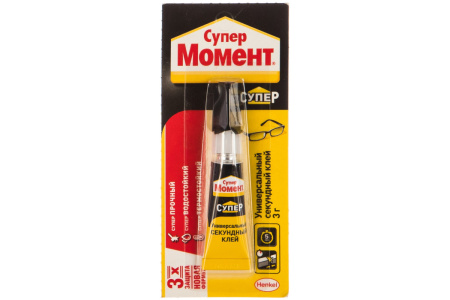 Клей Супер МОМЕНТ, 3 гр. высокопрочный на мультикарте 312279