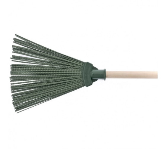 Метла полипропиленовая, 170 х 260 мм, веерная с черенком// СИБРТЕХ 63227