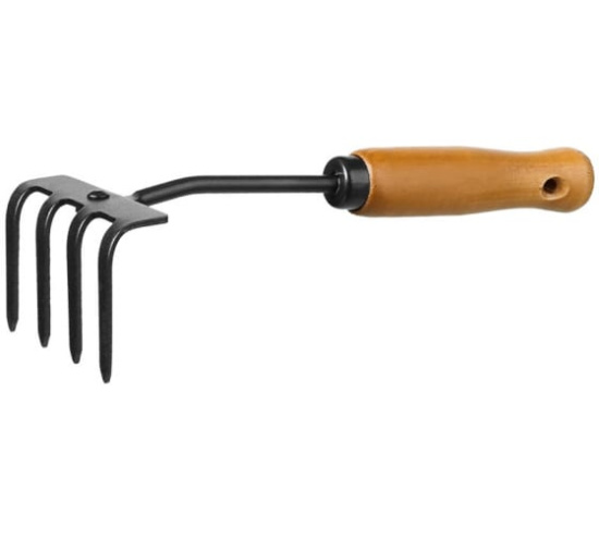 Грабли-рыхлитель GRINDA "PROLine" 4-х зубые с деревян.ручкой 64х100х270мм 421515